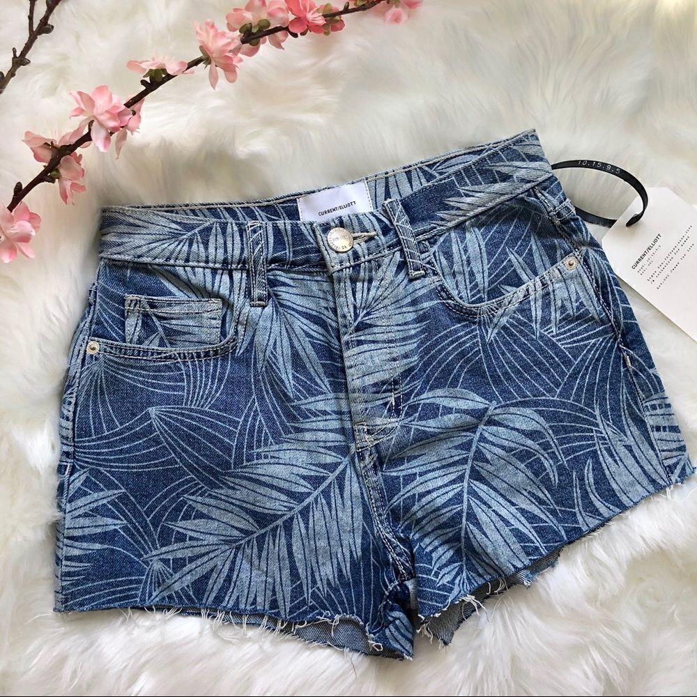 Current/Elliott Ultra High Waist Shorts